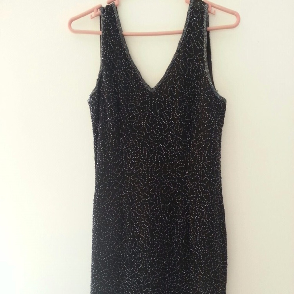 Ladies black cocktail dress sz M